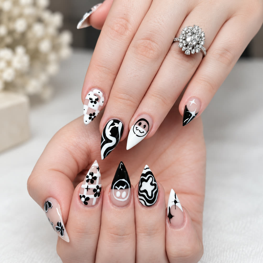 Black & white statement art