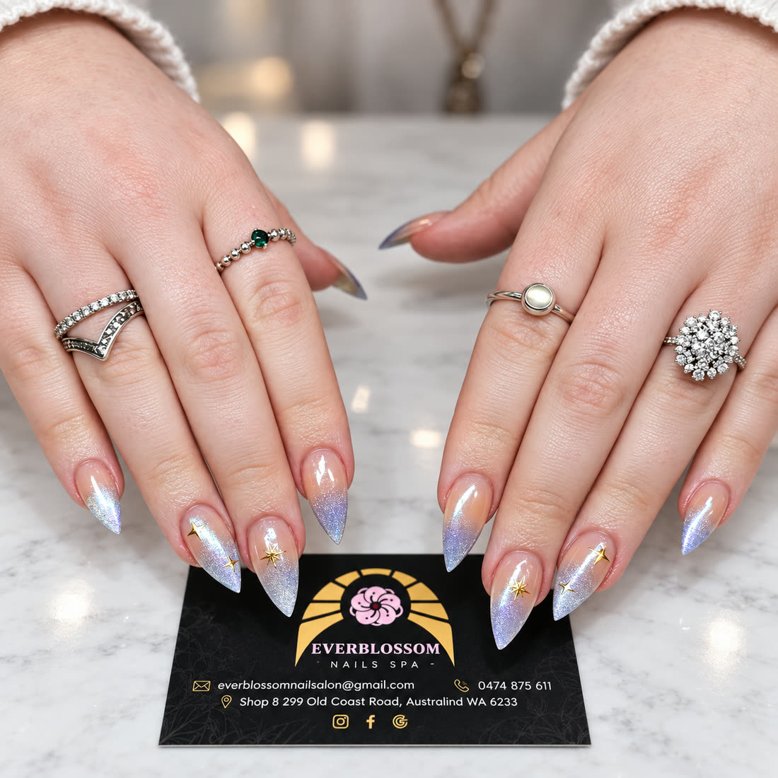 Silver chrome French